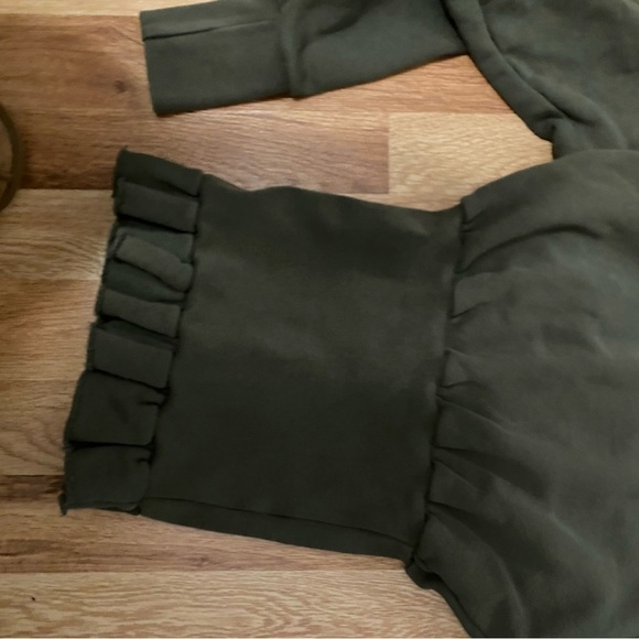 NSF / Indira Rib Waist Crew in olive green grey XS - Picture 7 of 9